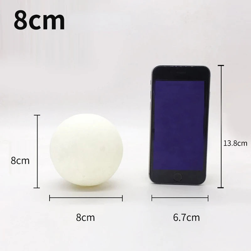 3D LED Night Light Print Moon Lamp