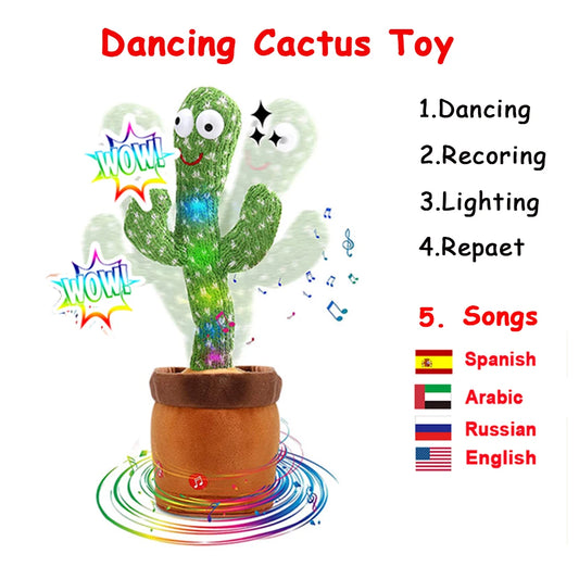 Rechargeable Dancer Cactus Glowing Dancing Captus USB